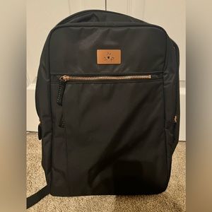 NEW w/o tags JuJuBe Backpack Black Rose Gold Diaper Bag With Changing Pad